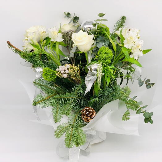 White Christmas bouquet