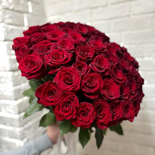 Моно букет из 51 розы 🌹