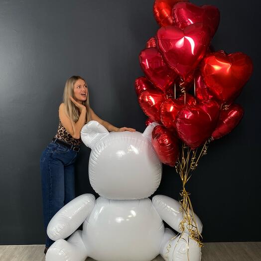 Медведь и 15 сердец