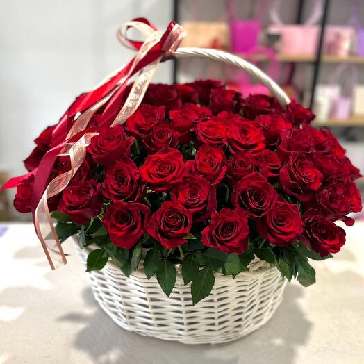Корзина с цветами😍😍😍😍