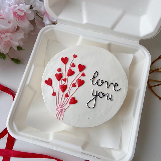 Бенто торт «Love you»