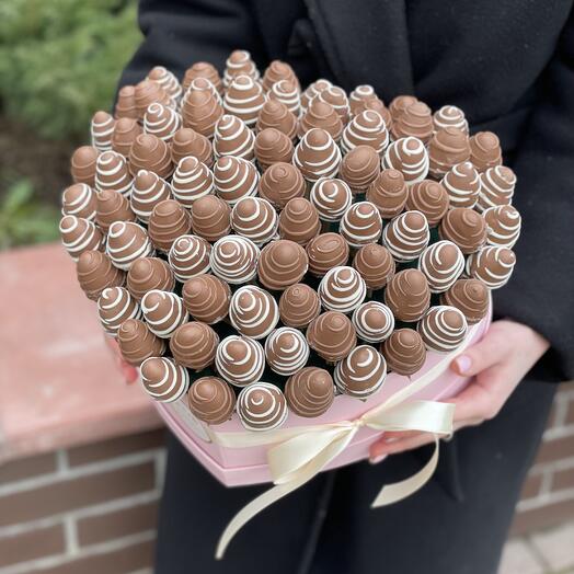 Сердце 30 Cocoa с клубникой