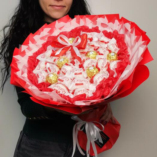 Букет из конфет "Rafaello+Ferrero"🍬🍬🍬