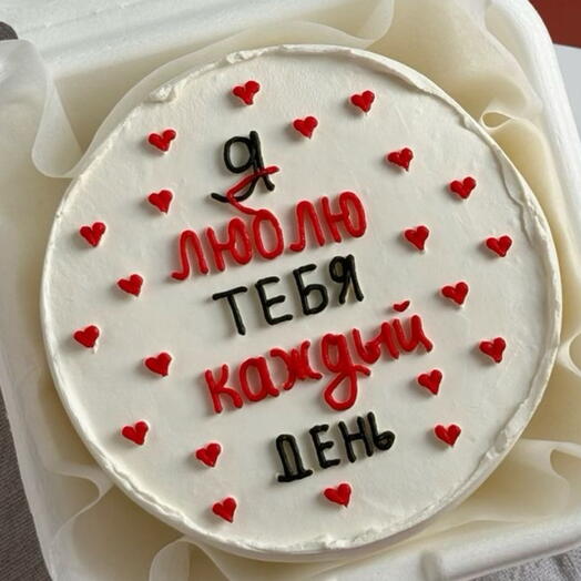 Бенто торт ко дню влюбленных