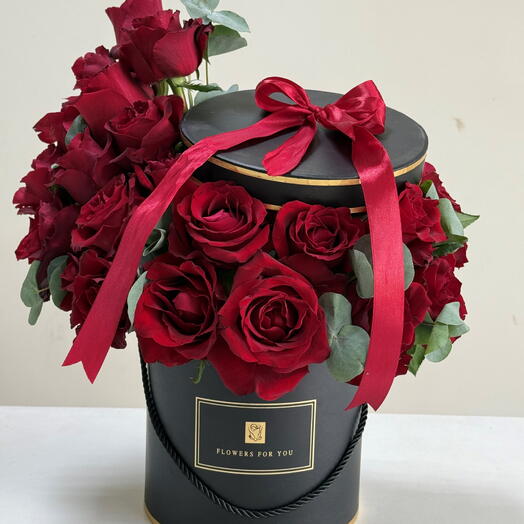 Red Roses in box