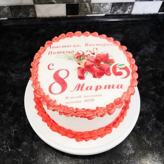 Торт с 8 марта