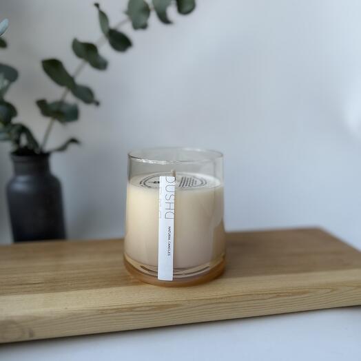Аромасвеча в стакане из натурального соевого воска