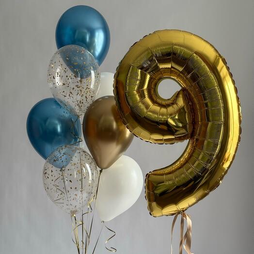 Набор шаров на 9 лет