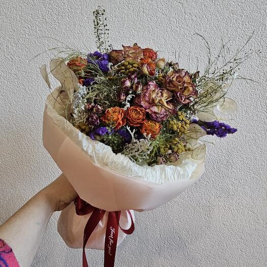 Букет из сухоцветов "Лунная мелодия"