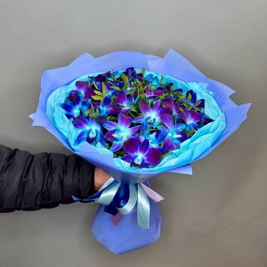 Букет Планета Нептун 🚀💙 с Космическими орхидеями