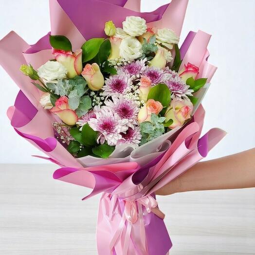Pink and White Floral Delight