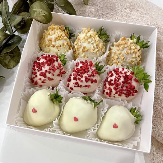 Клубника в белом шоколаде
