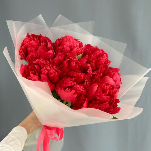 Букет из 9 ПИОНОВ♥️🩷