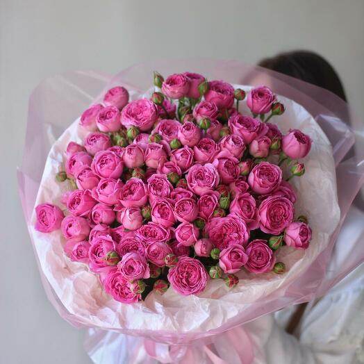 Букет 19 Роз Мисти Баблз