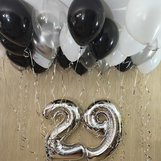Цифры и 25 шаров мужские