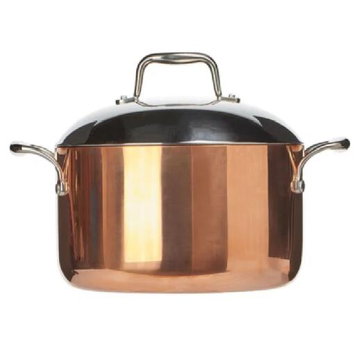 КАСТРЮЛЯ С КРЫШКОЙ 3-Х СЛОЙНАЯ МЕДЬ;СТАЛЬ НЕРЖ.,АЛЮМИН.;3Л
