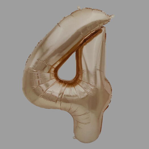 Воздушный шар с гелием цифра 4