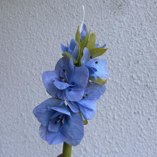 Blue Gladiolus candle 💙