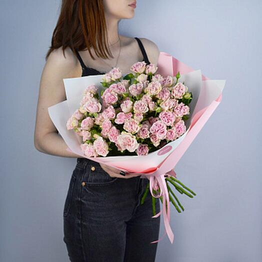 Букет из 15 кустовых пионовидных роз Sweet Flow