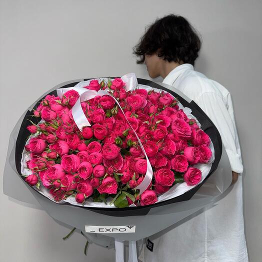 Кустовая пионовидная роза Sophie baby 31