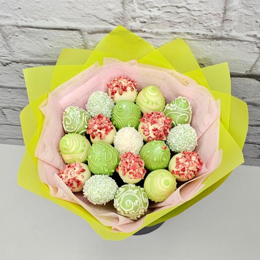 Букет 19 клубник в шоколаде арт. 3998