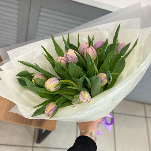Моно из 11 пионовидных тюльпанов 💜