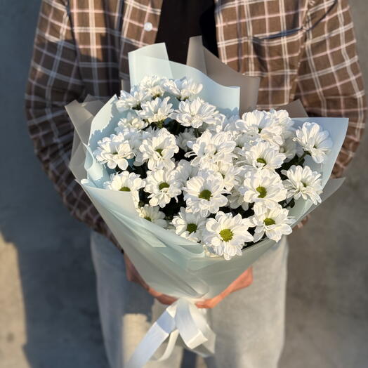 Букет из кустовых хризантем