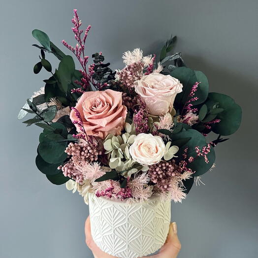 Букет из стабилизированных цветов Runa