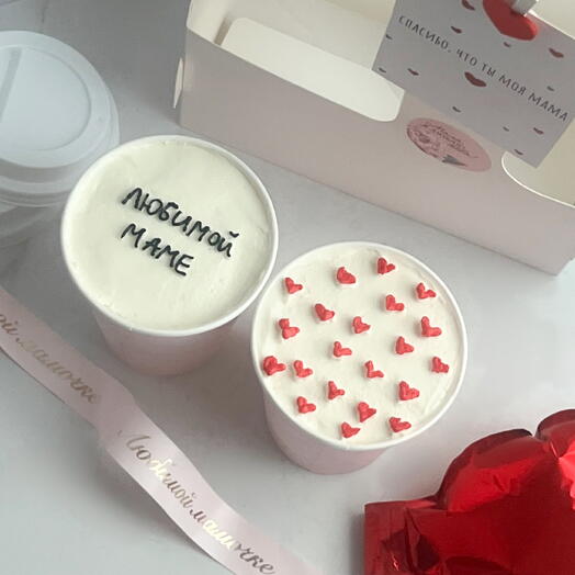 Стаканы cake to go/торт в стакане для мамы