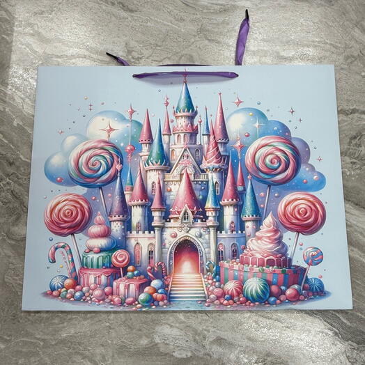 Пакет подарочный для девочки 50/40