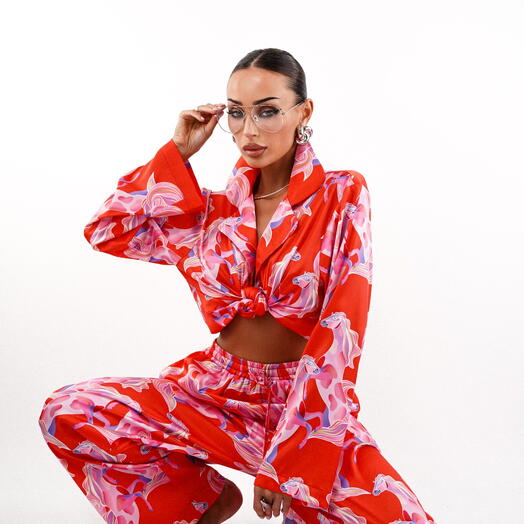 Пижама женская Hippos_Pink