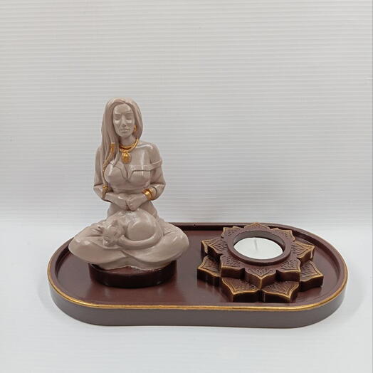 Подсвечник "Медитация и свет" 🍫 Цвет - Горький шоколад