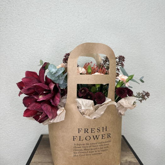 Сумочка "Бордовый Шарм"