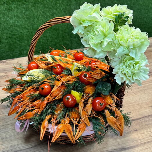 Подарочная корзина с раками 🦞