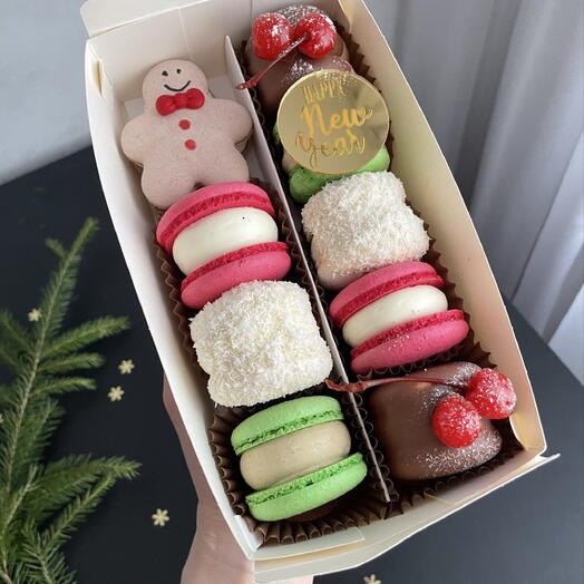 🎄🎅Макарон новогодние 9 шт