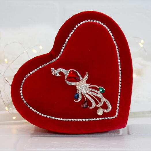 Шкатулка для украшений "Пламенное сердце"
