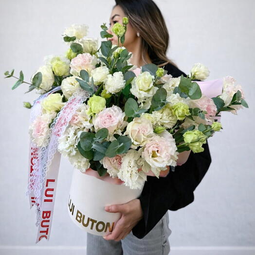 Композиция "Воздушные эустомы"