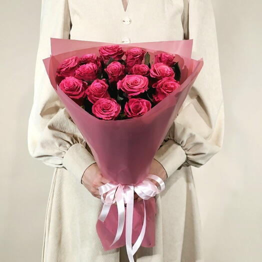 Розы малиновые Кения les fleur (В0005)