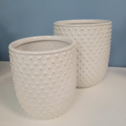 Набор керамических кашпо Дроп 14 и 17 см