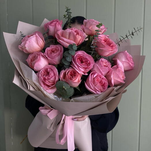 Моно букет Пинк экспрешн 15 шт