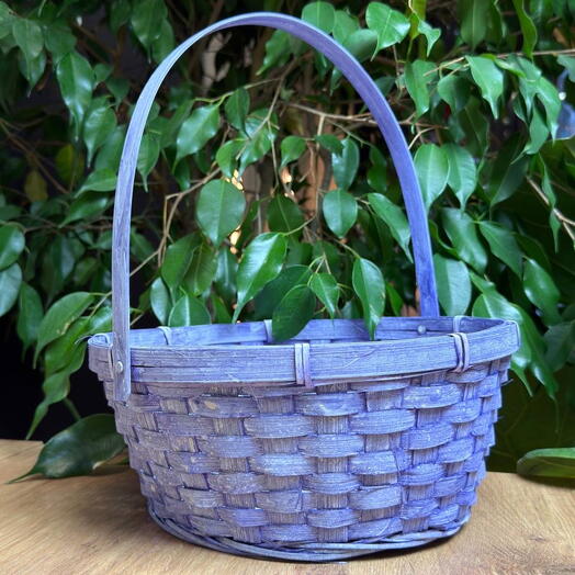 Корзина плетенная «сиреневая»