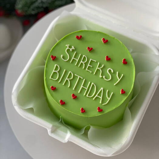 Бенто-торт - шрекси birthday, любимому человеку