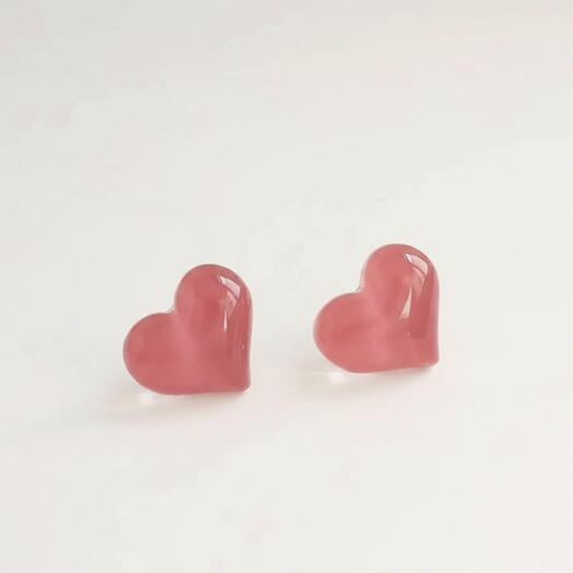 Серьги «Pink hearts» любимой девушке / жене / маме