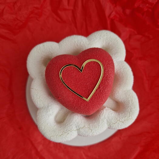 Муссовый бенто торт на день святого Валентина