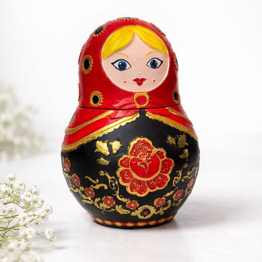 Шкатулка Матрёшка хохлома