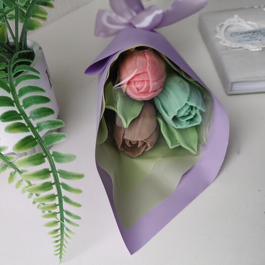Tulipanes de chocolate