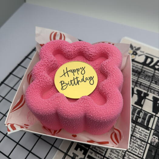Муссовый бенто тортик «Happy birthday!»
