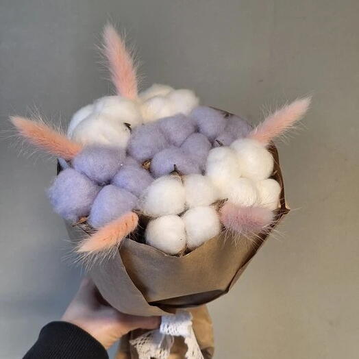 Букет из хлопка