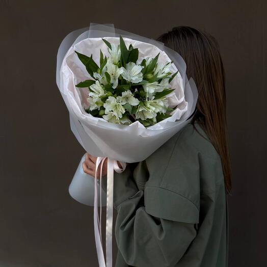 Delicate bouquet with peony