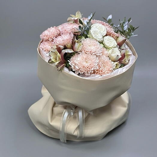 Нежно-розовый букет